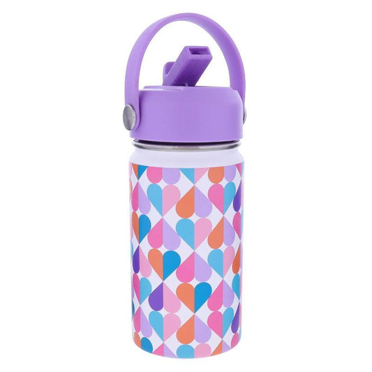 Sweet Heart Bottle with Straw Cap