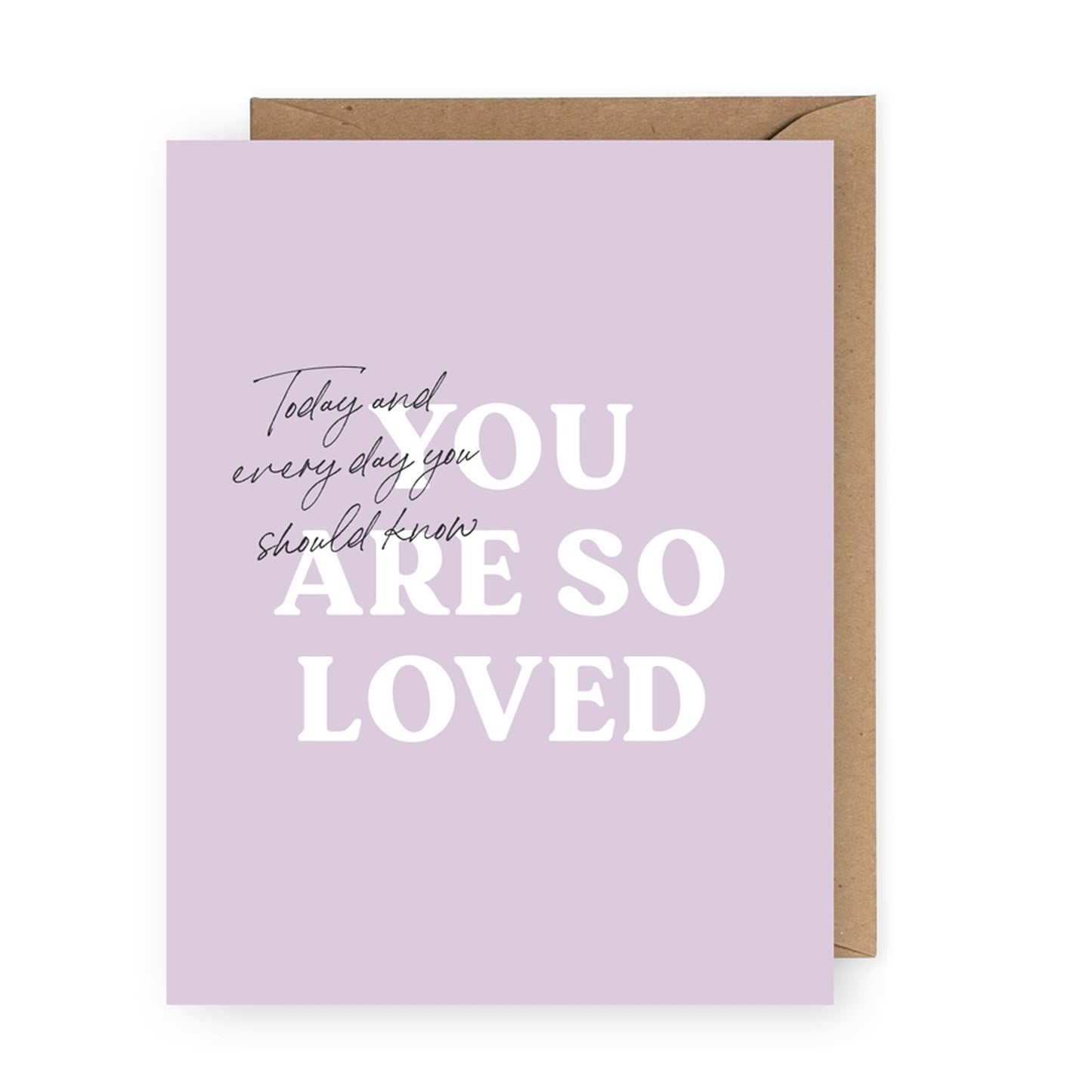 So Loved Greeting Card