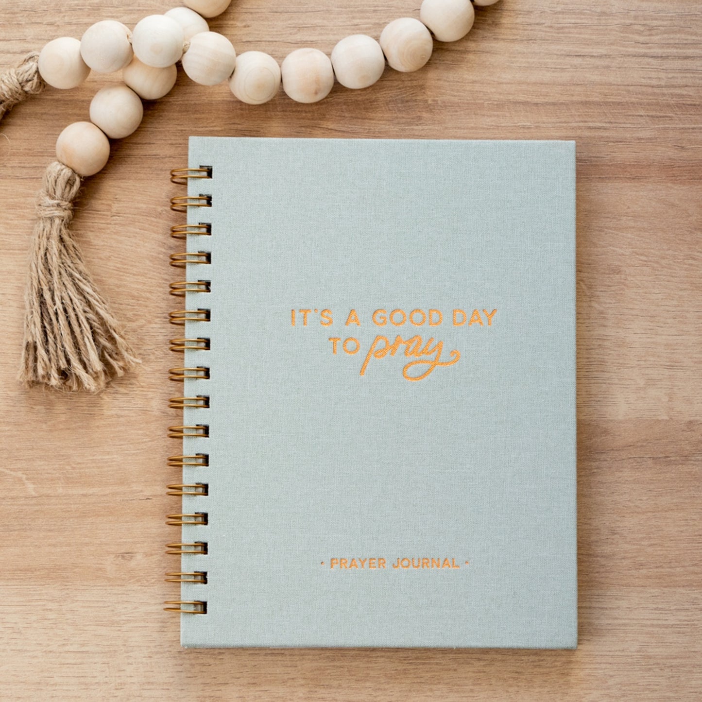 Green Linen Prayer Journal