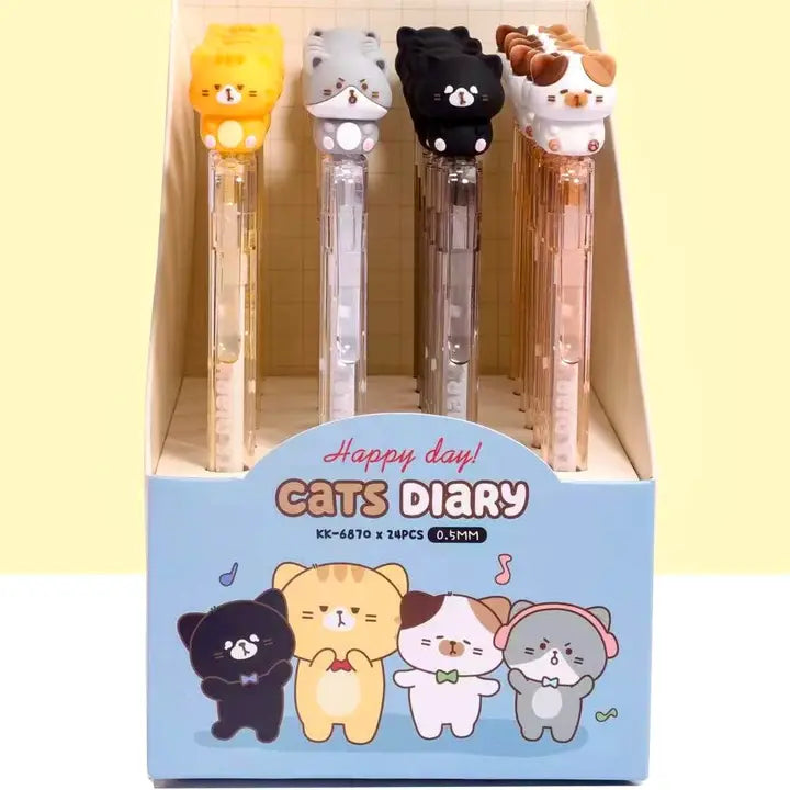Cats Retractable Pen