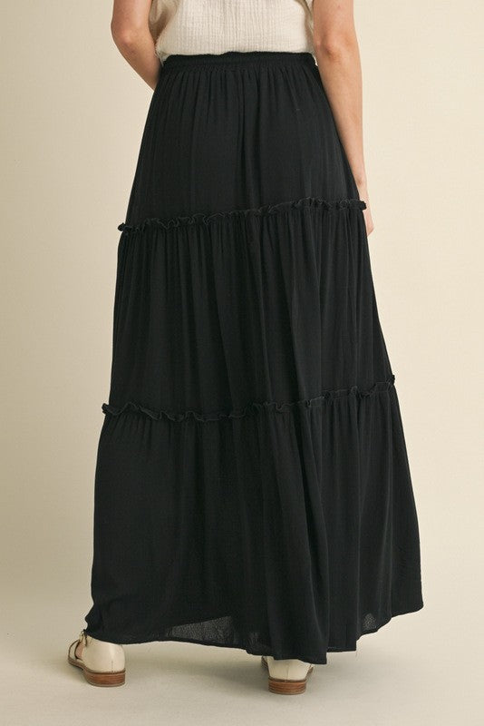 Tiered Maxi Skirt