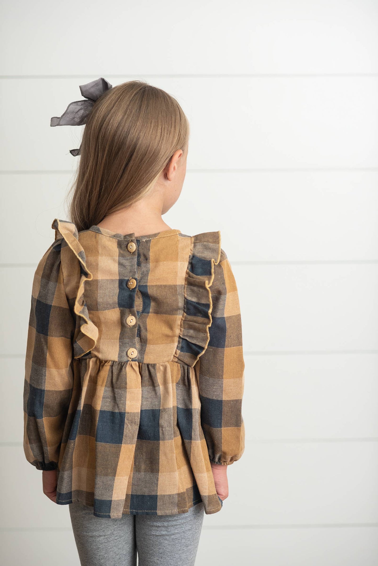 Girls Plaid Fall Set