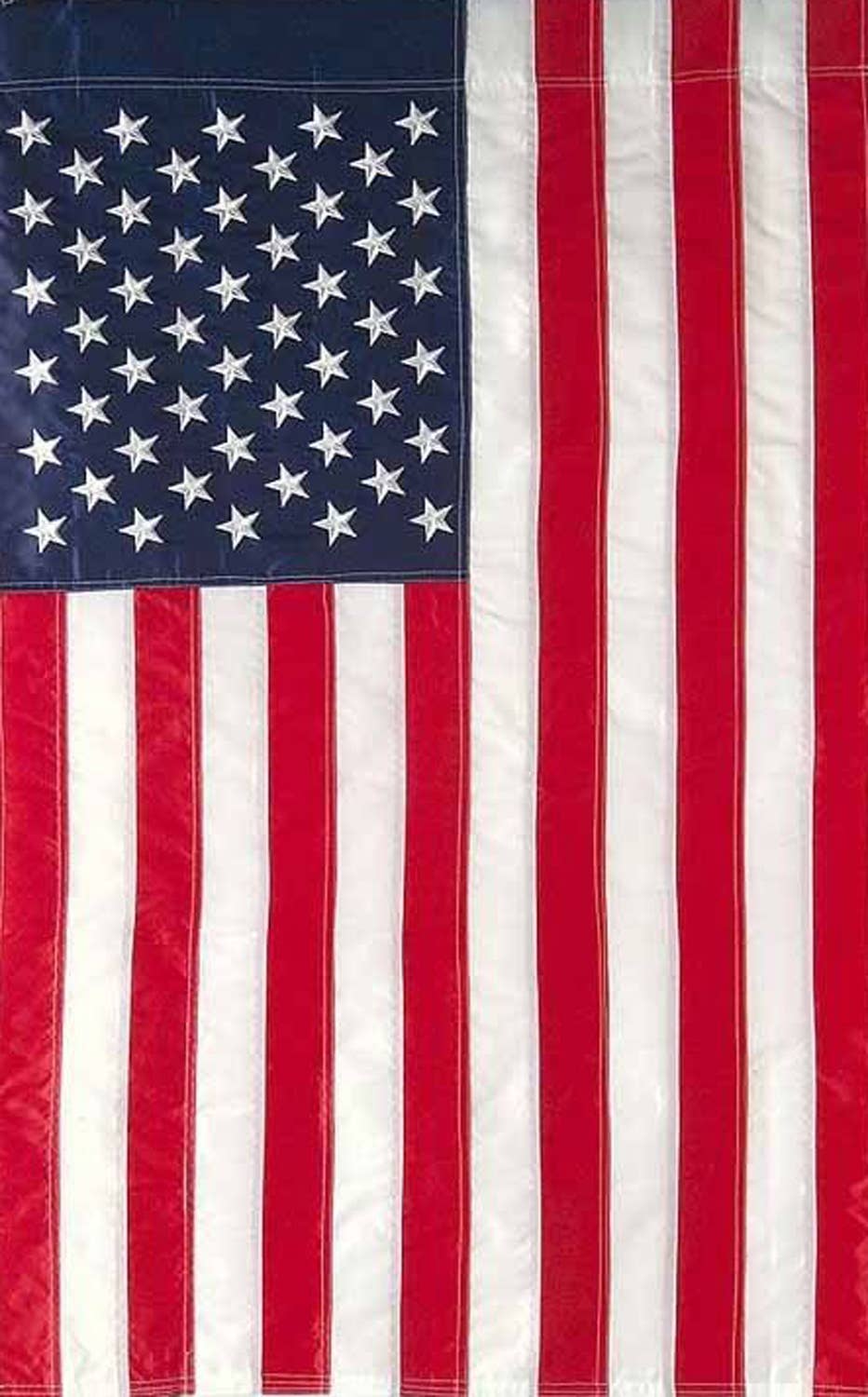 American Flag Embroidered Garden Flag