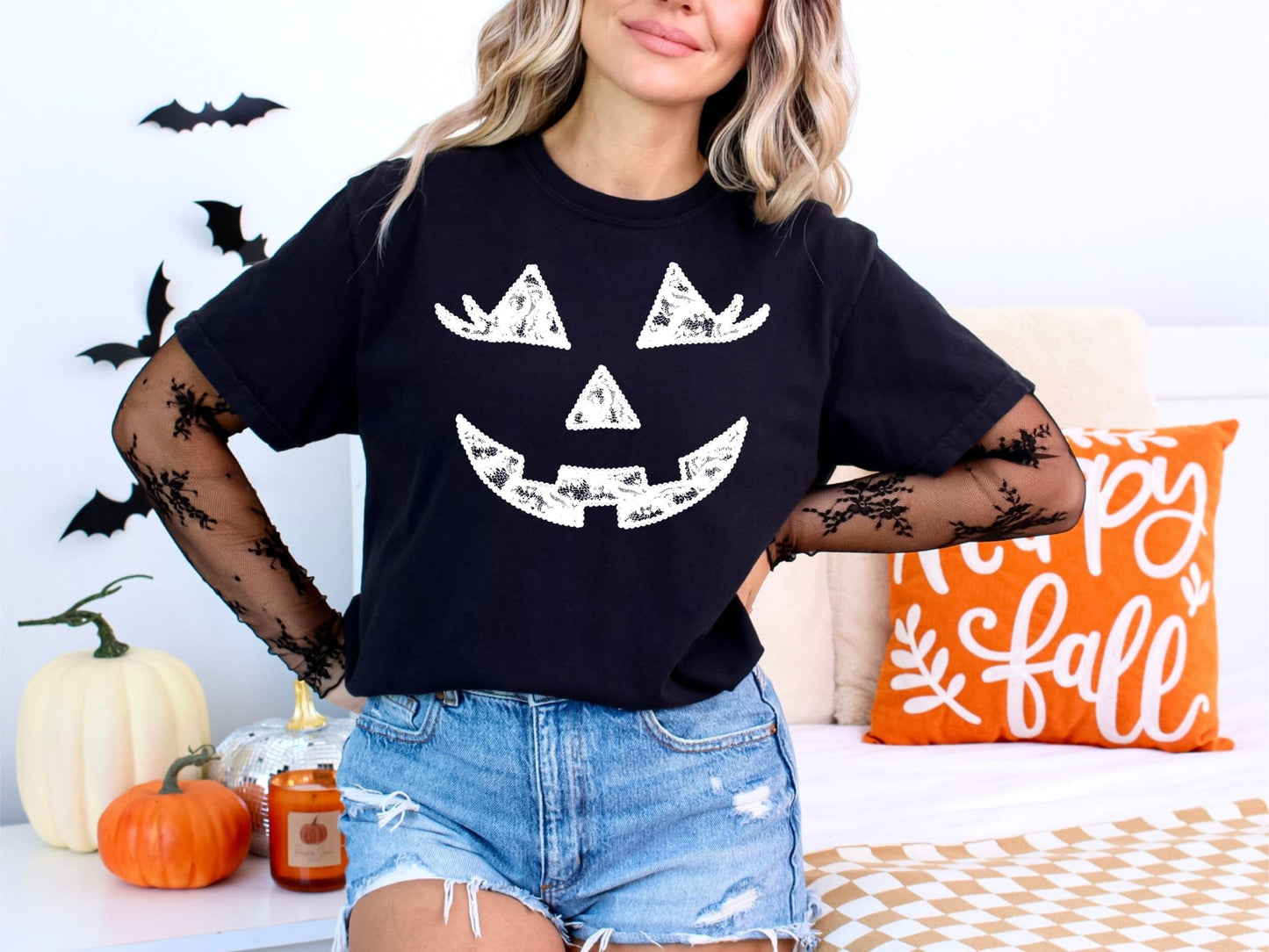 Pumpkin Lace Tee