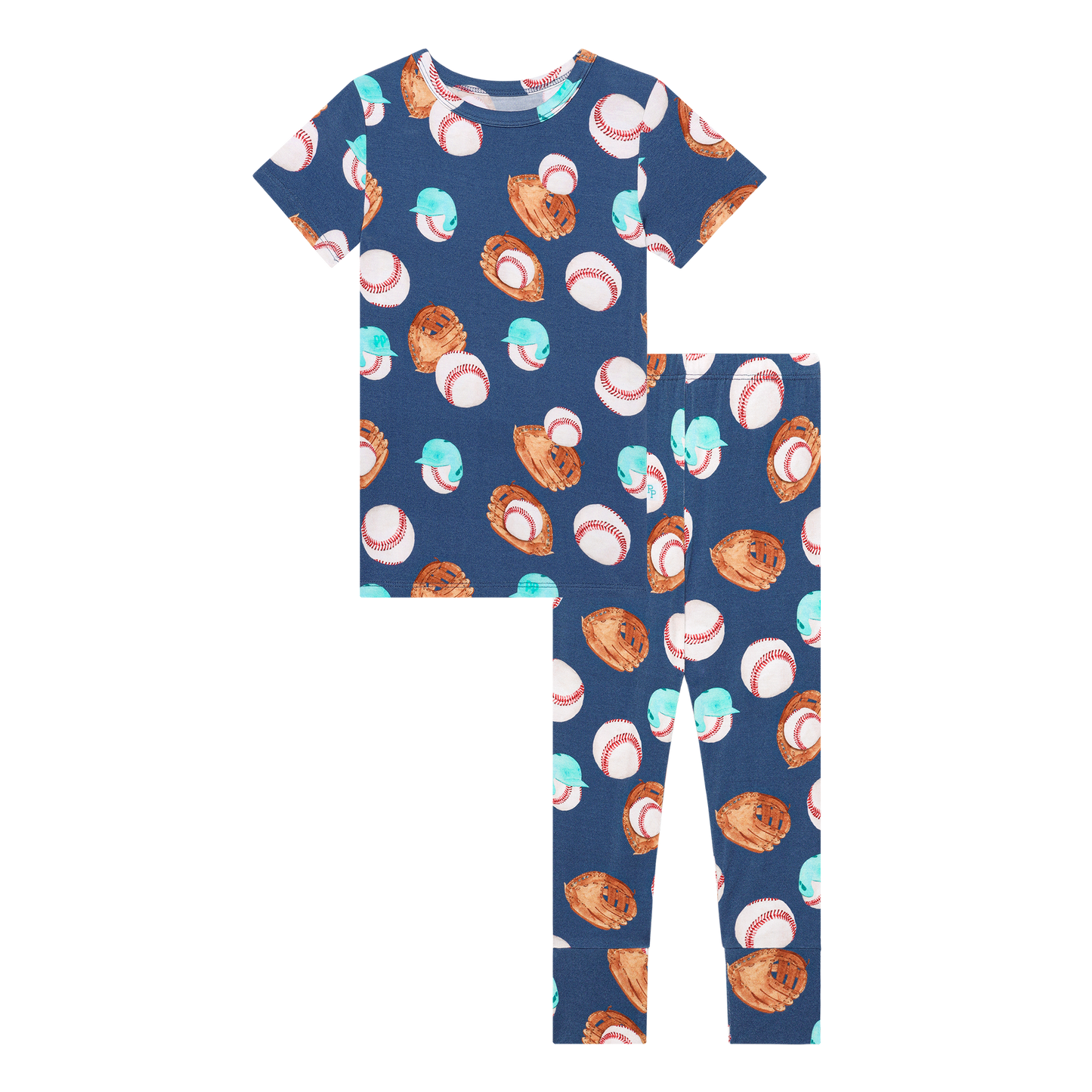 posh peanut baseball 2-piece pj