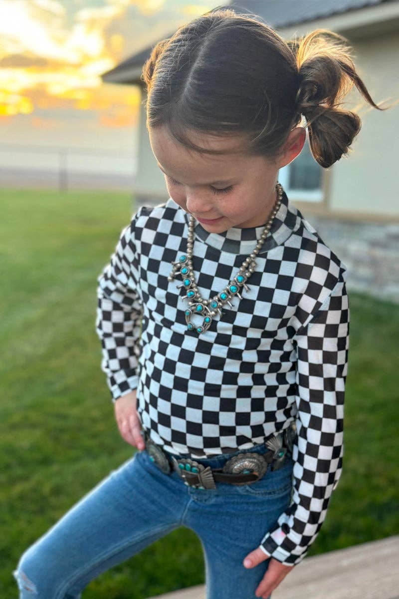 Kid's Round The Track Mesh Top