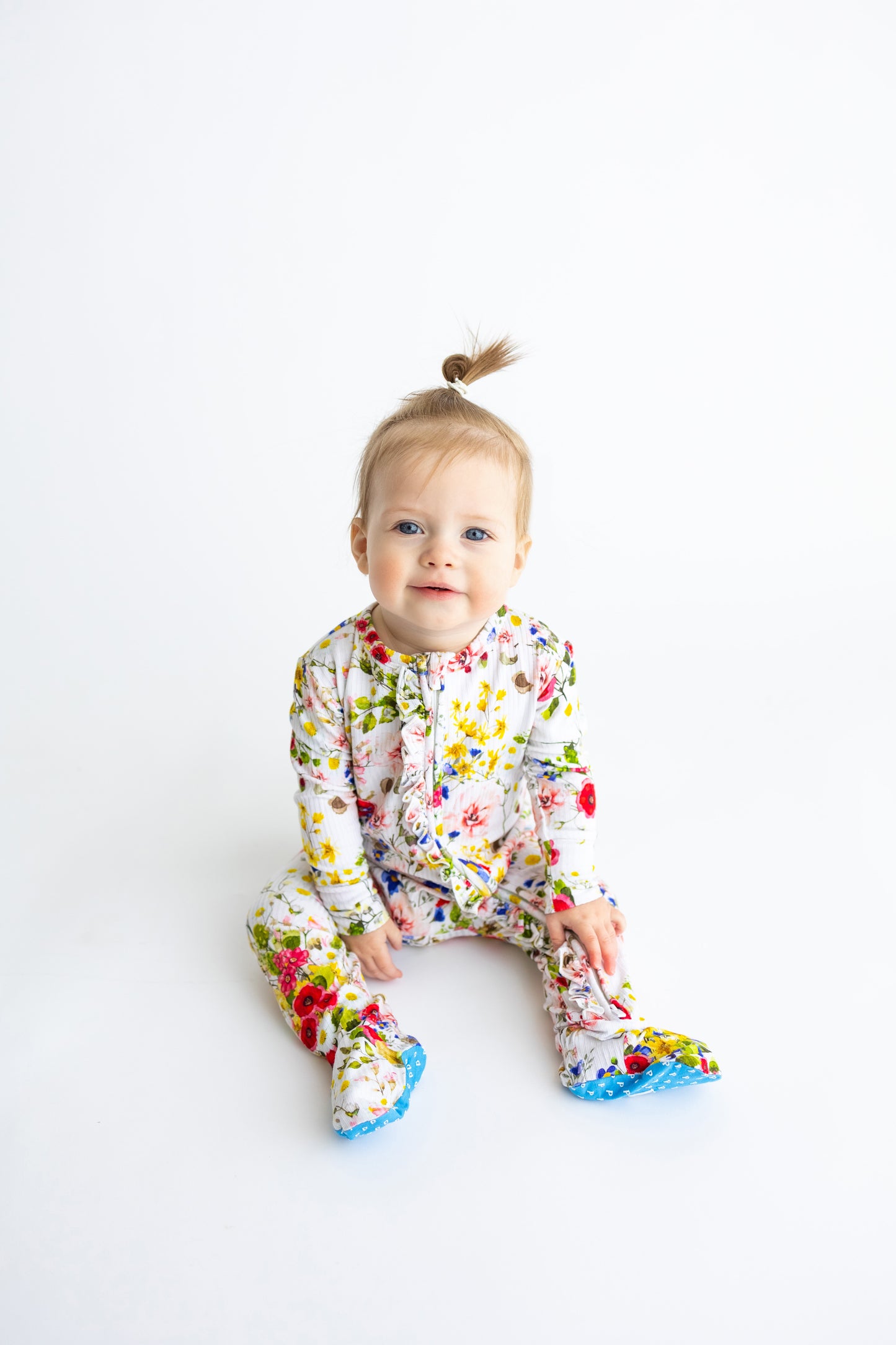 Footie Ruffled Zippered-Barbara