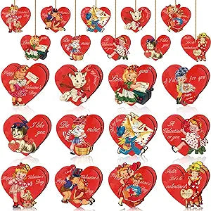 Vintage Valentine Heart Ornament