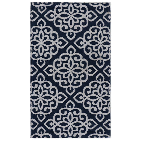 RugSmith Black Lyra Anti-Fatigue Kitchen Mat, 20"x36"