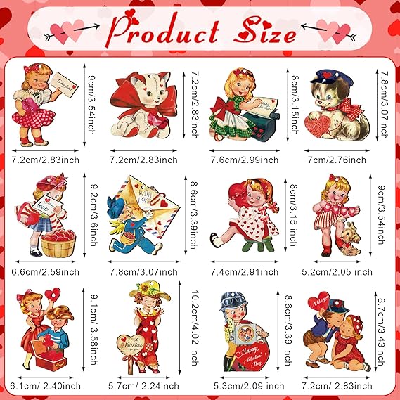 Vintage Valentine Ornaments