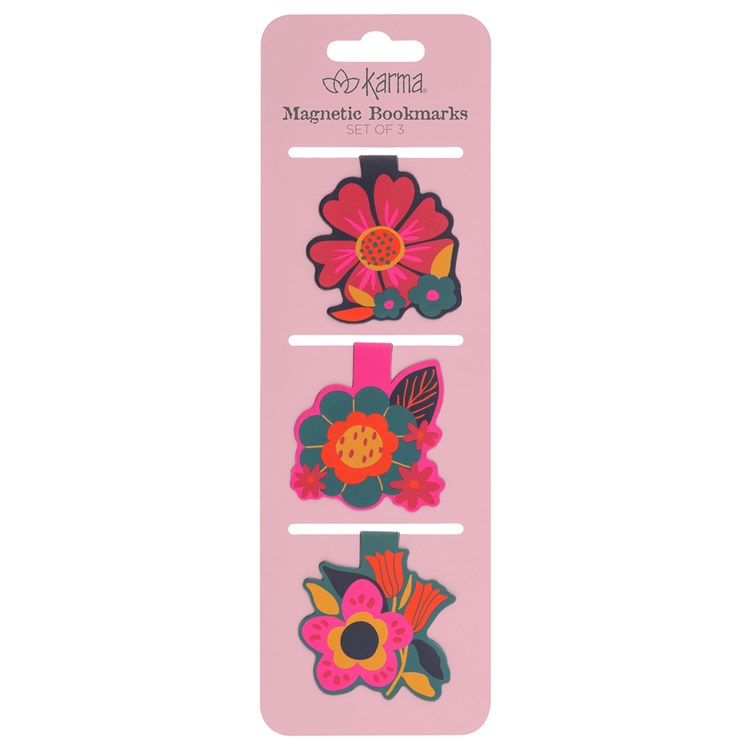 Floral Magnetic Bookmark Set