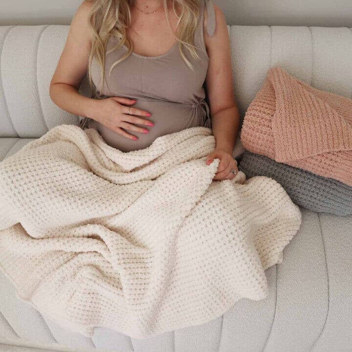 CuddleLane™ Luxe Waffle Blanket