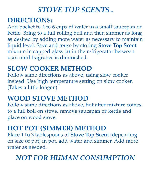 Stove Top Scents
