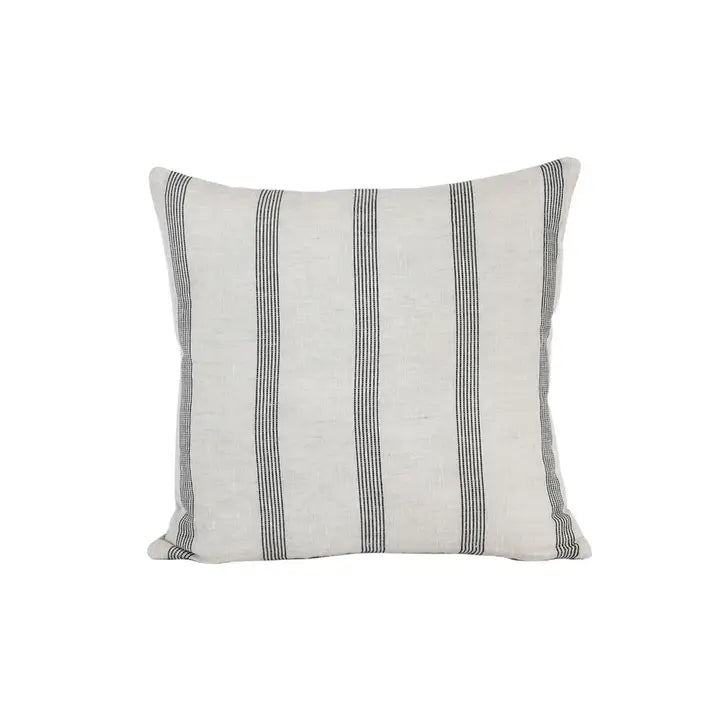 Black Vertical Stripe Pillow
