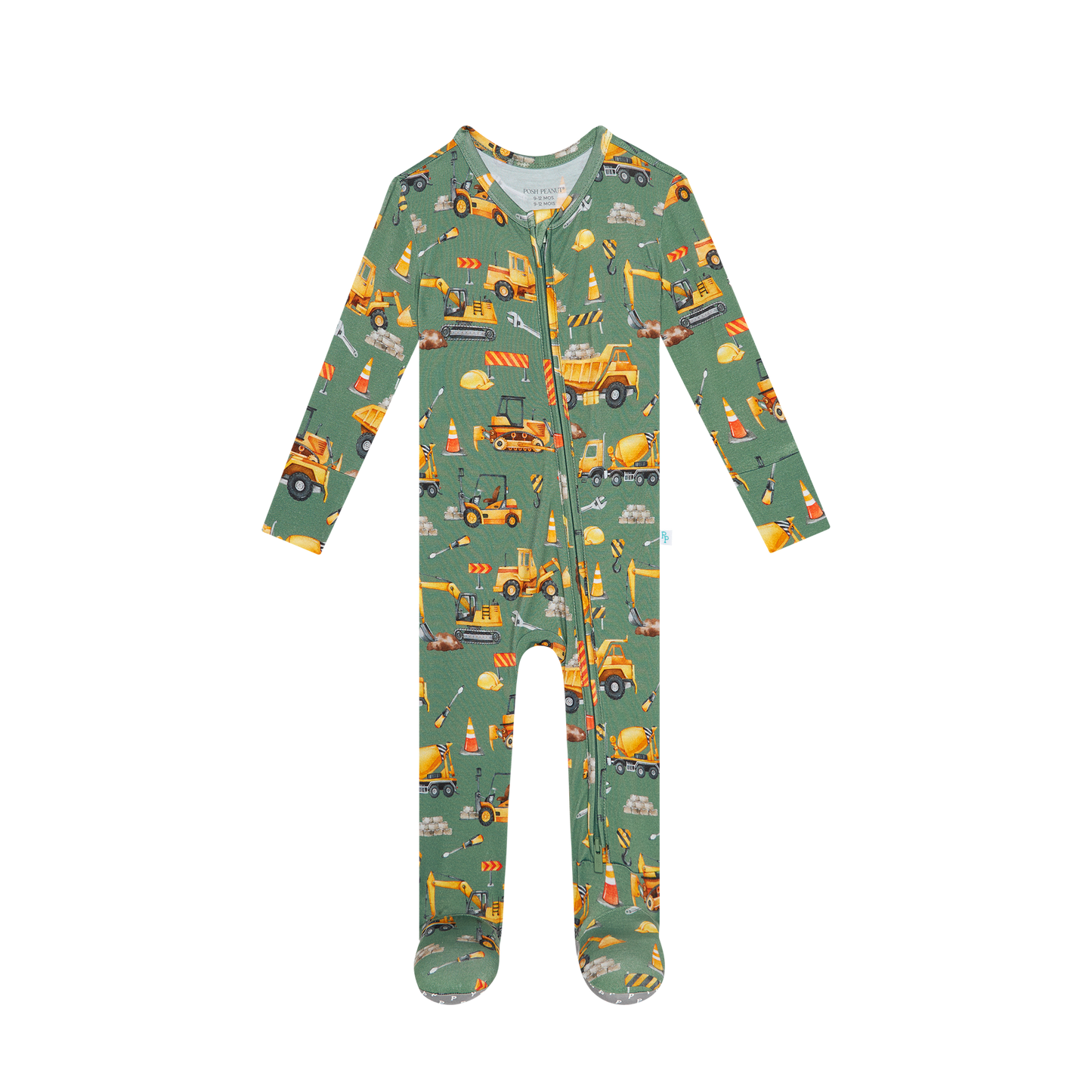 Footie Zippered One Piece-Crawford