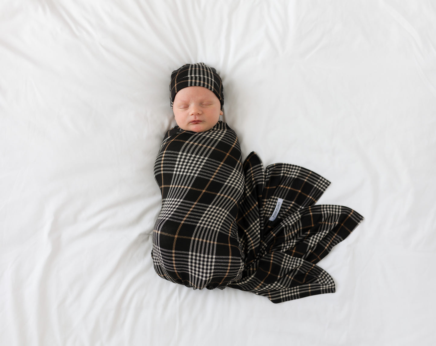 Posh Swaddle and Beanie Set-Sanders