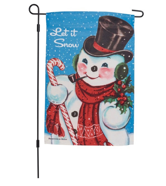 Let It Snow Garden Flag