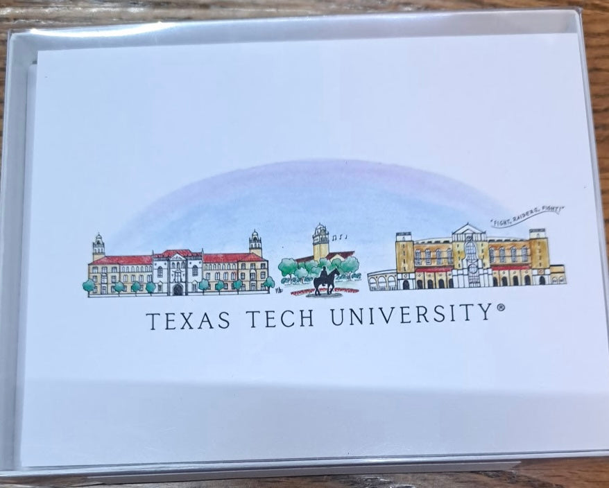 Texas Tech Campus Boxed Note Cards