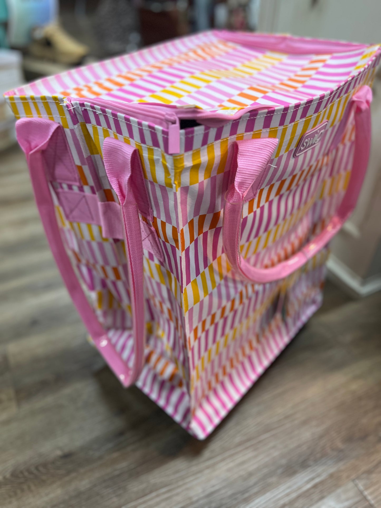 Sherbet Stripe Mega Tote Bag