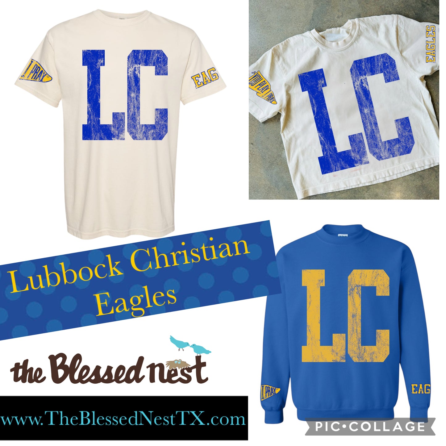 Lubbock Christian Eagles Varsity Spirit Top