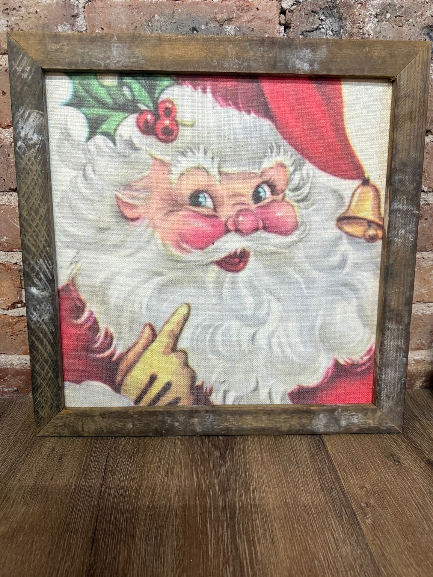 Jolly Santa Framed