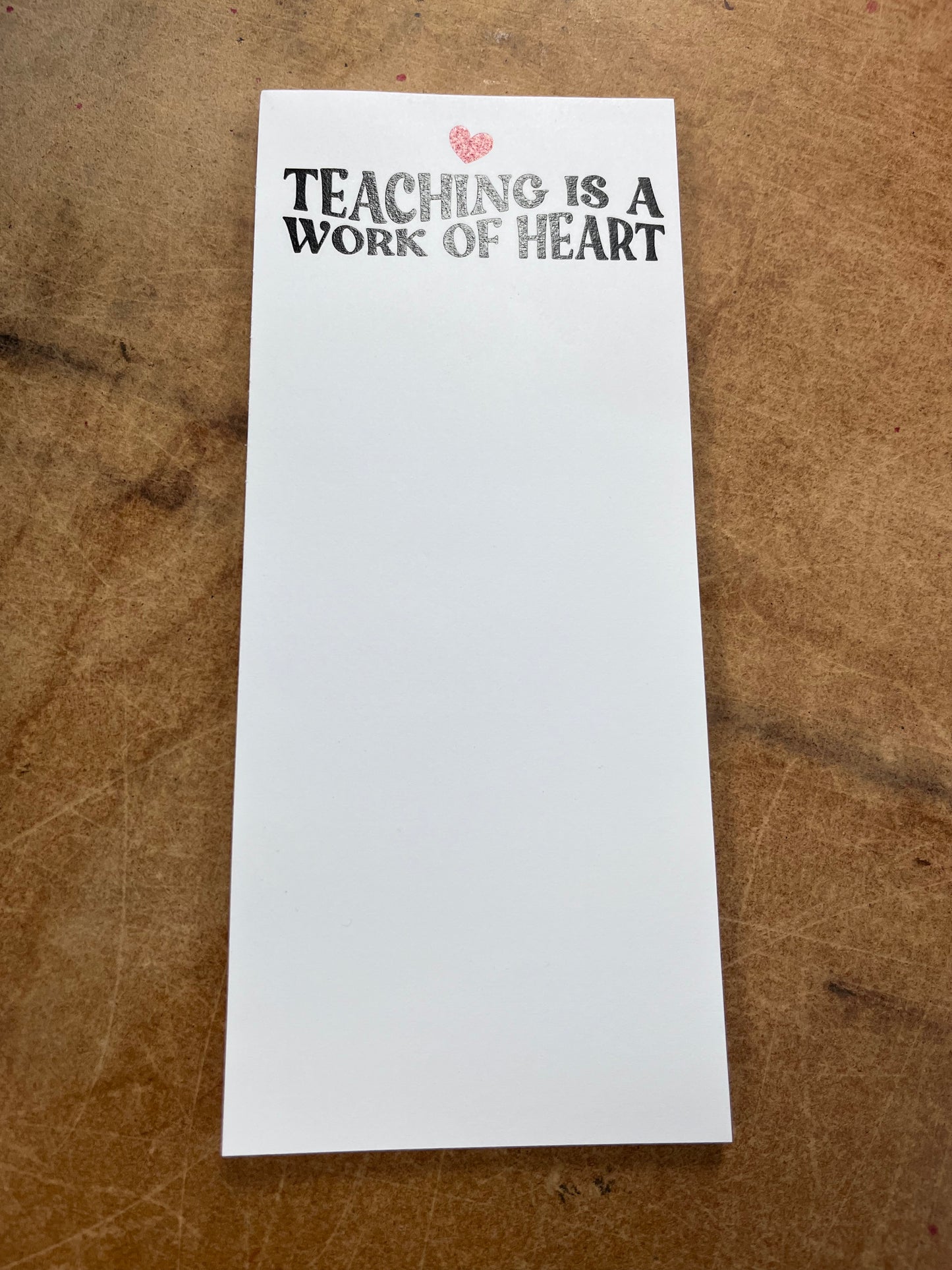 Work of Heart Notepad