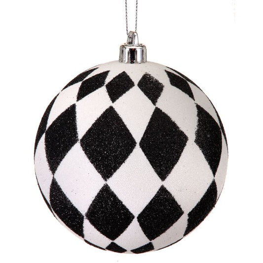 Glitter Harlequin Ornament