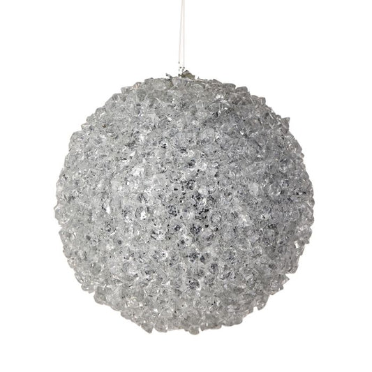 Glittered Ice Ball Ornament
