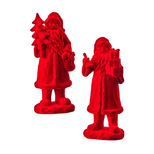 Flocked Santa