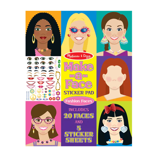 Make a Face Fashion Face Stickers Pad