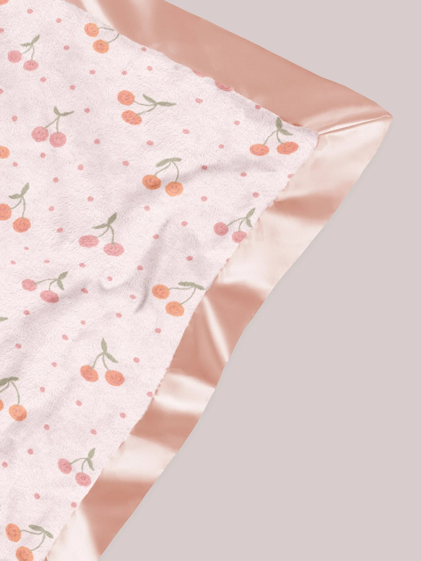 Reversible Baby Blanket Cherry Cute by Doodle By Meg