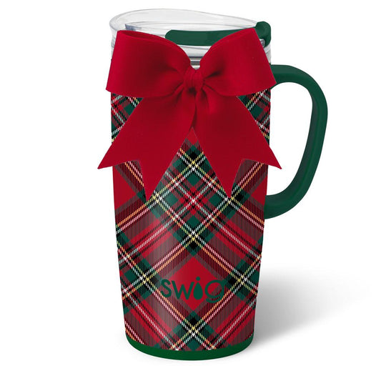 Christmas Plaid Travel Mug 22oz