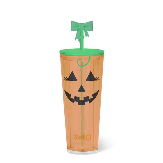Boo Crew Pumpkin Plastic Tumbler