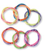 glitter neon braclets