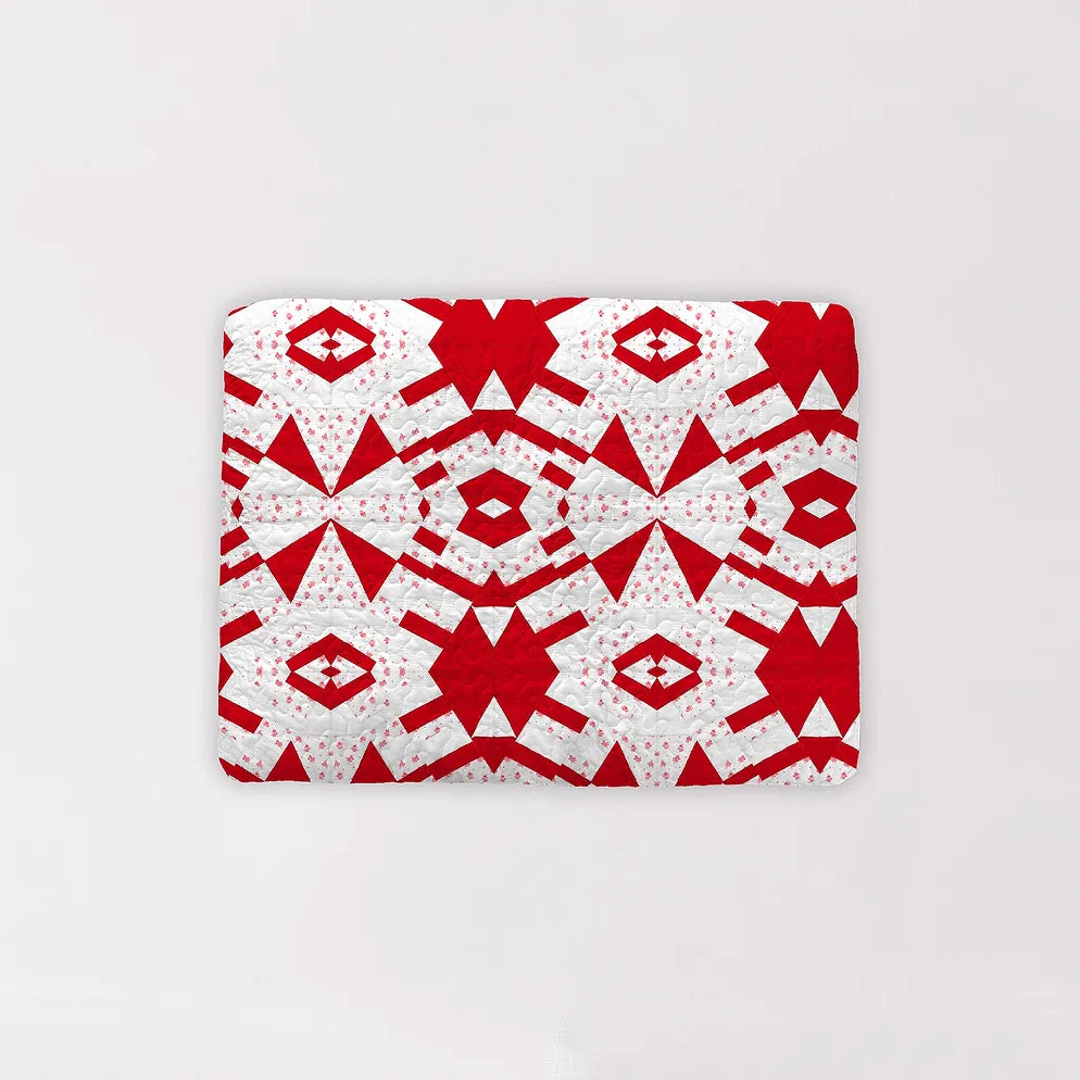 Anabelle Patchwork Red Quilt