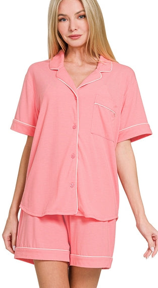 2 Piece Shorts Pajama Set