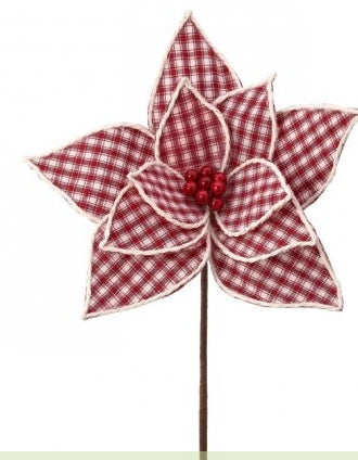 Check Poinsettia Pick
