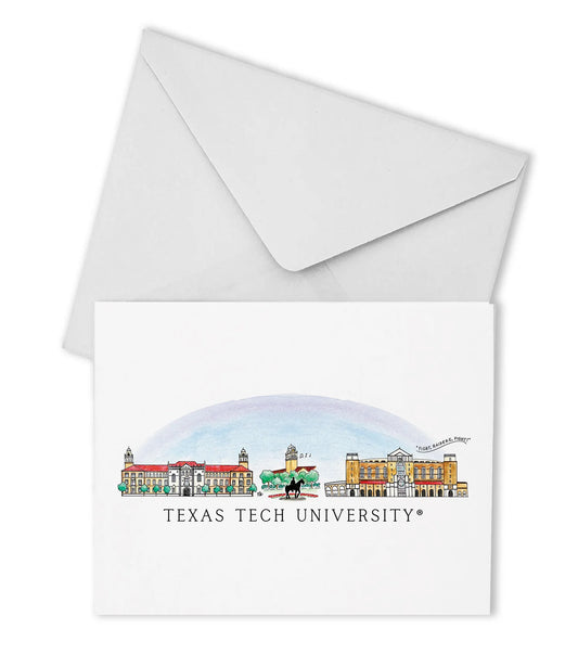 Texas Tech Skyline Boxed Note Cards