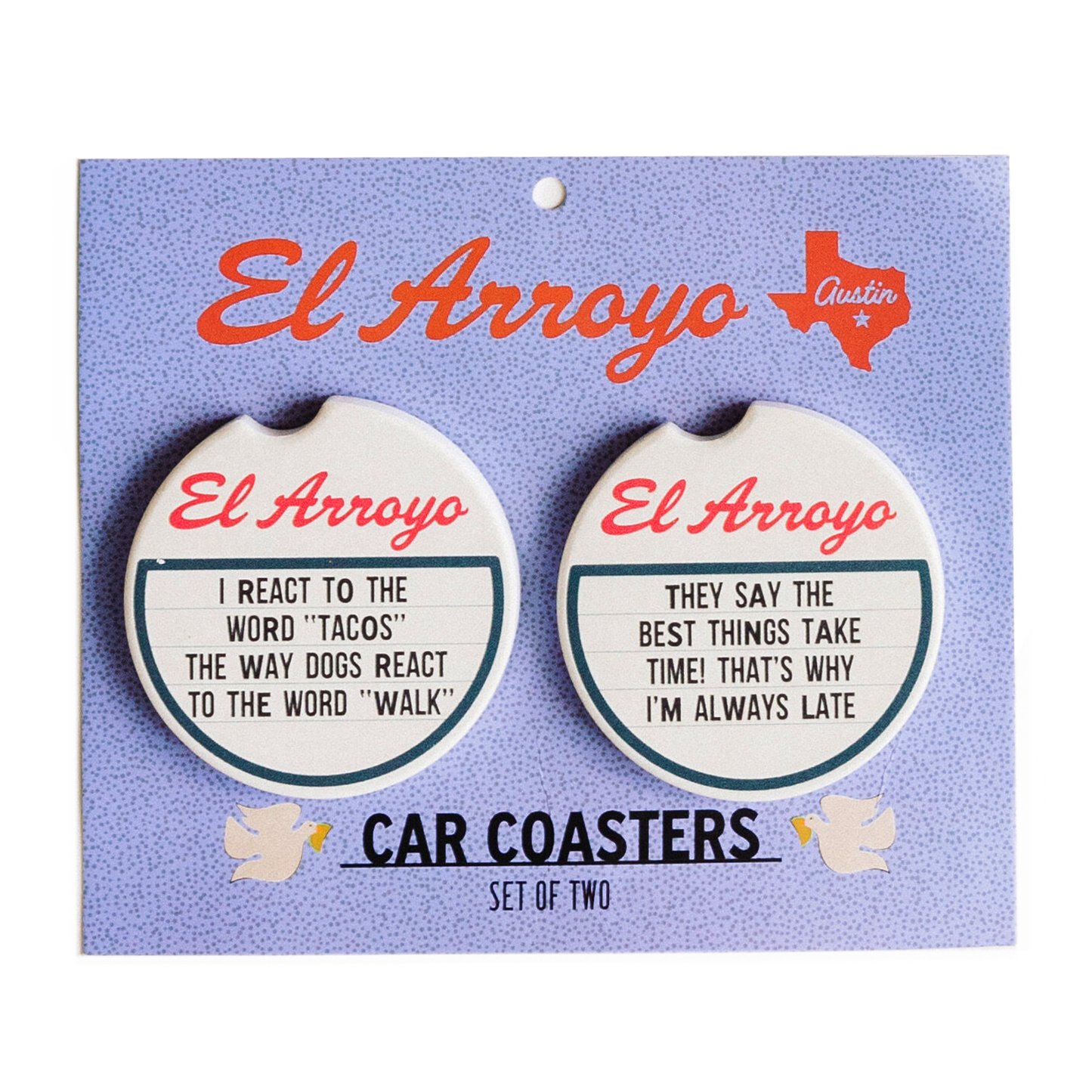 El Arroyo Car Coaster Set