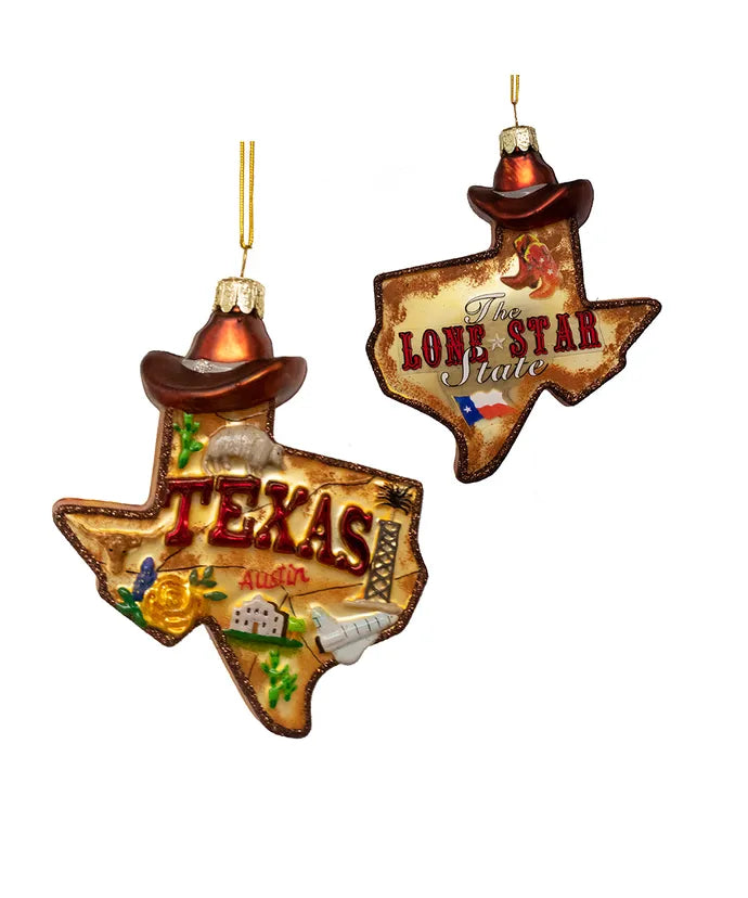 Glass Texas Ornament
