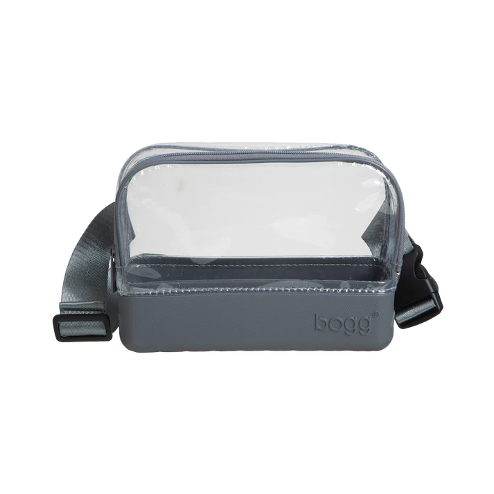 clear belt bag gray