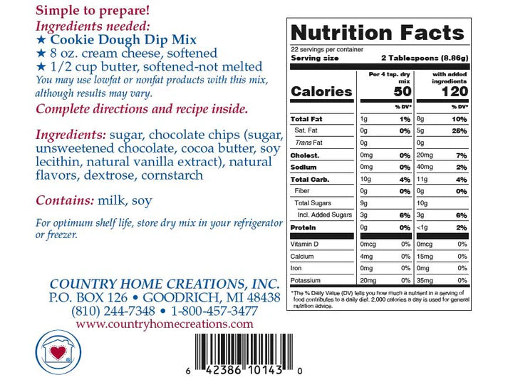 Cookie Dough Dip Mix