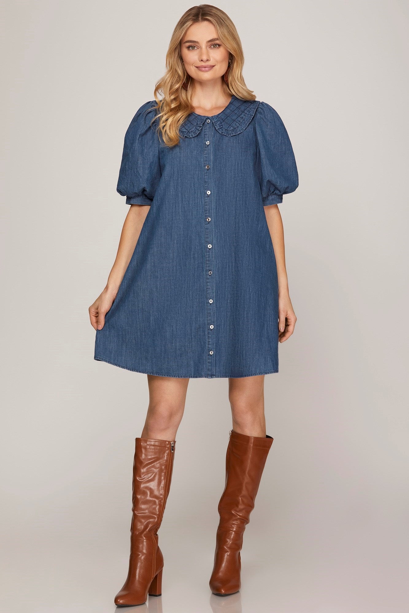 Dancing in Denim Dress