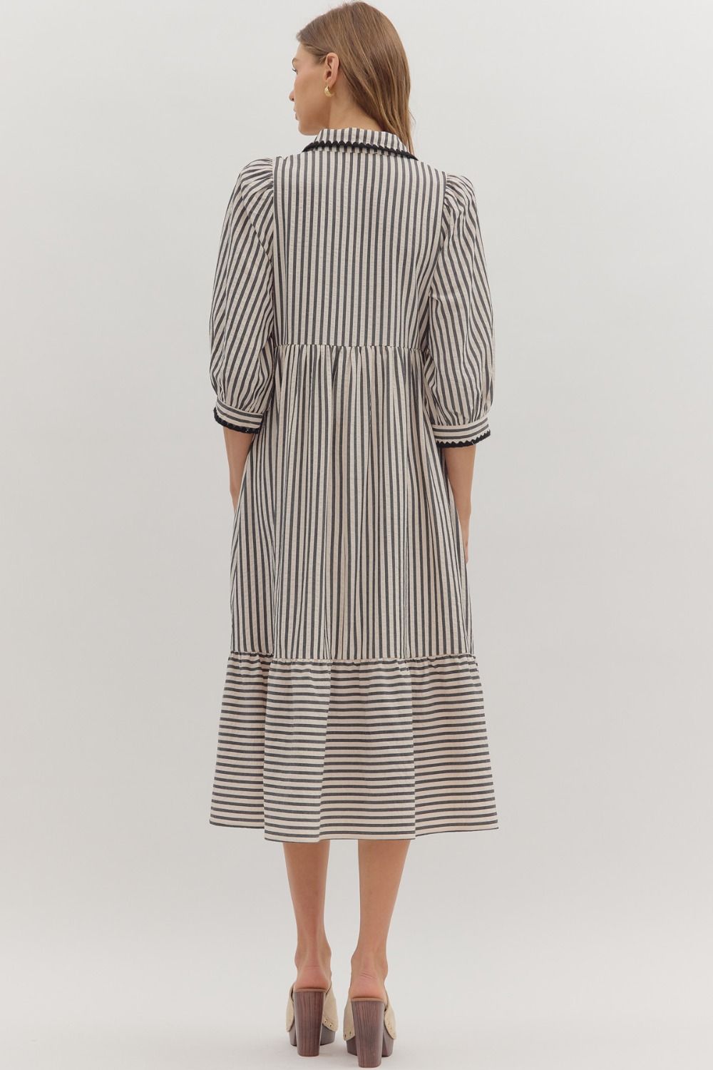 Black Striped Dress