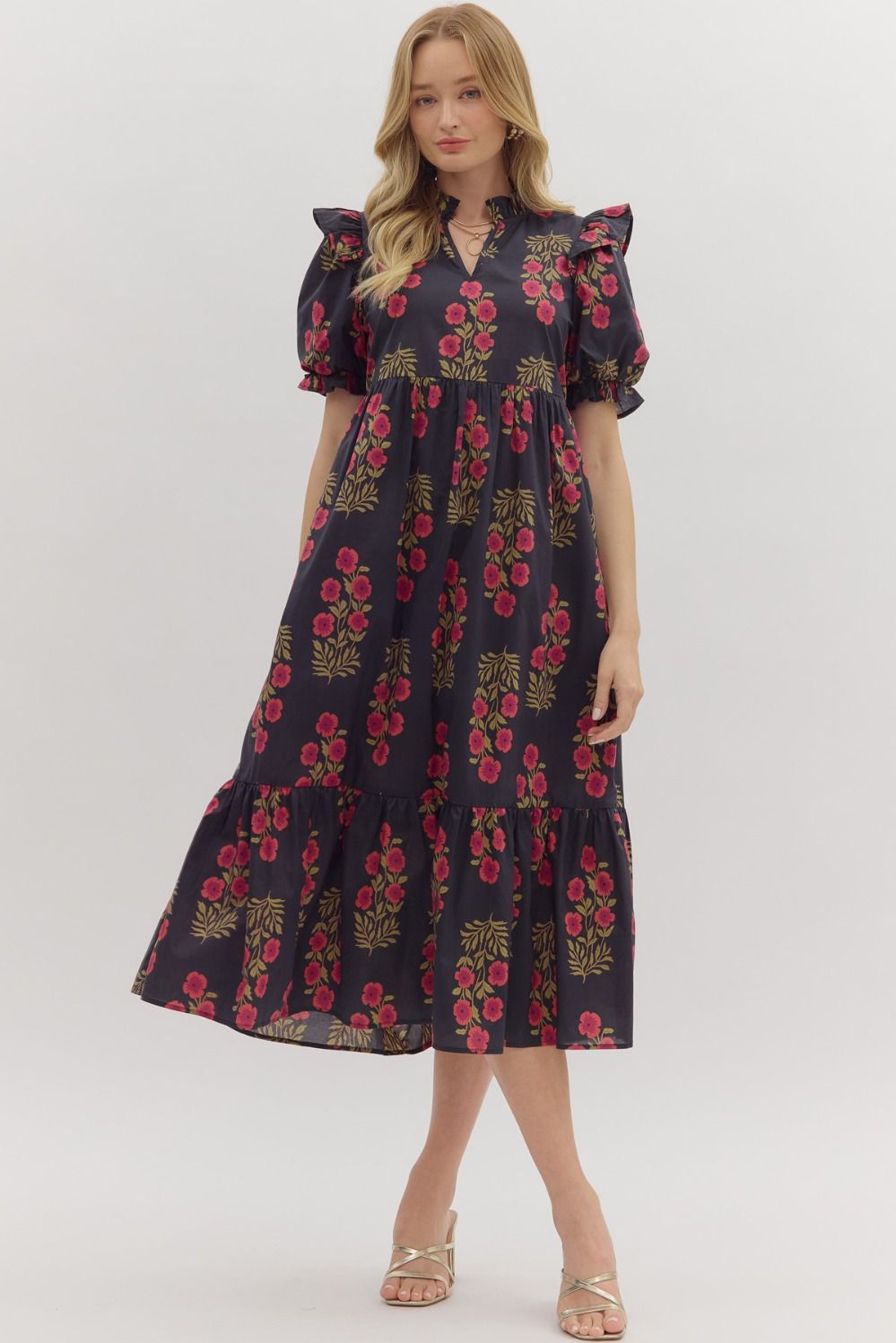 Black Floral Dress