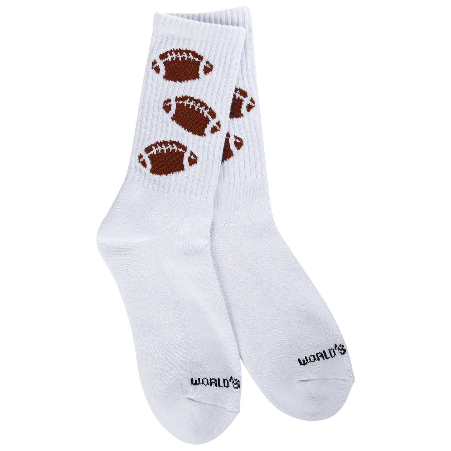 World's Softest Crew Socks Football