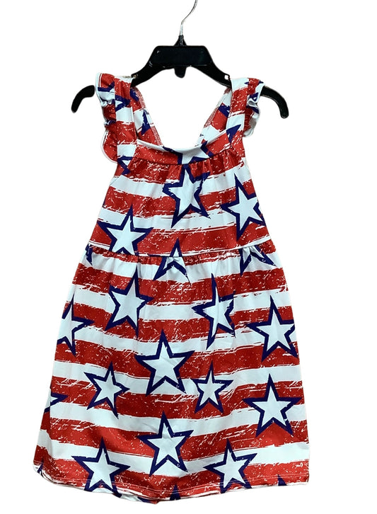 Stars & Stripes Ruffle Strappy Dress