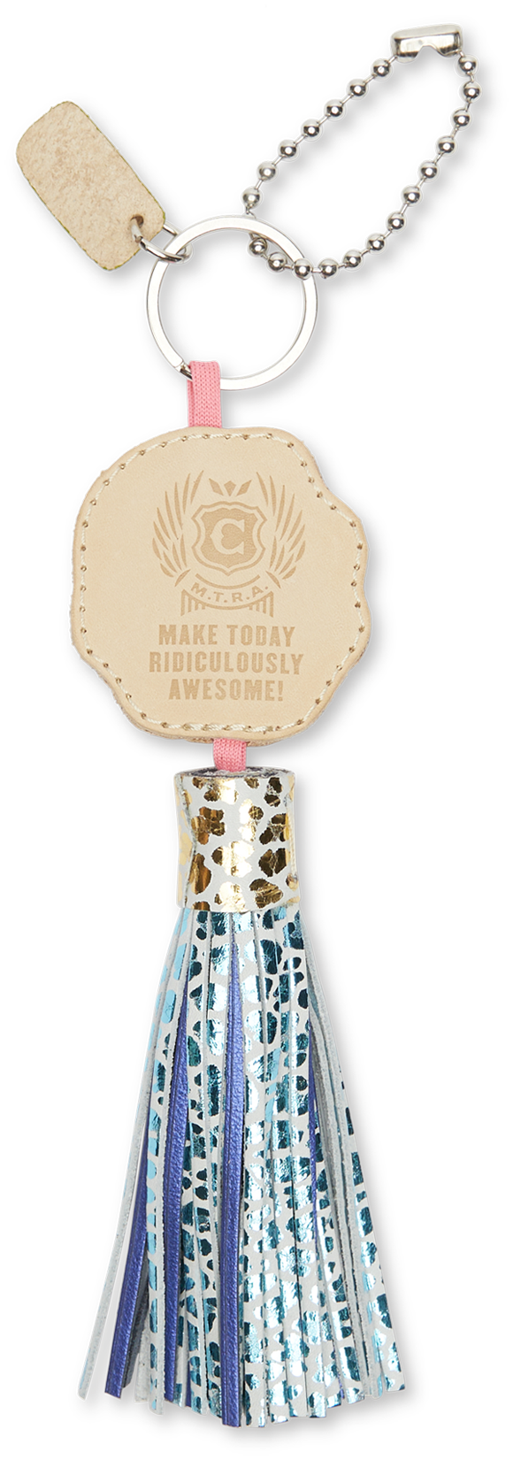 multi colored cheetah print consuela tassle