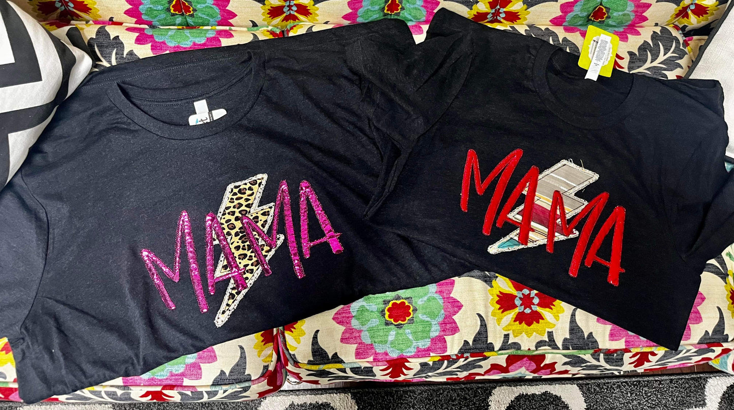 Mama Embroidered Tee