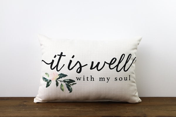 It Is Well Pillow